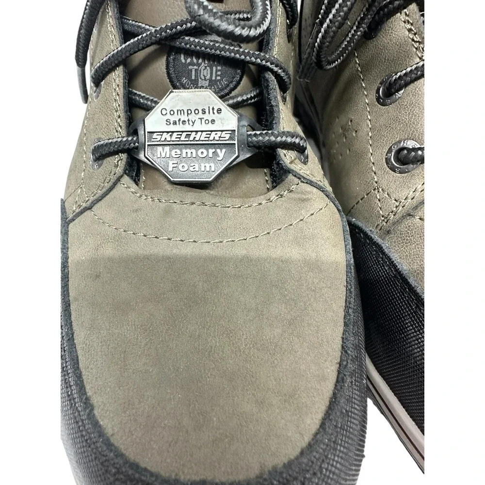 Skechers Work McColl Womens Comp Toe Waterproof Boot Green/Black‎ US Size 9.5